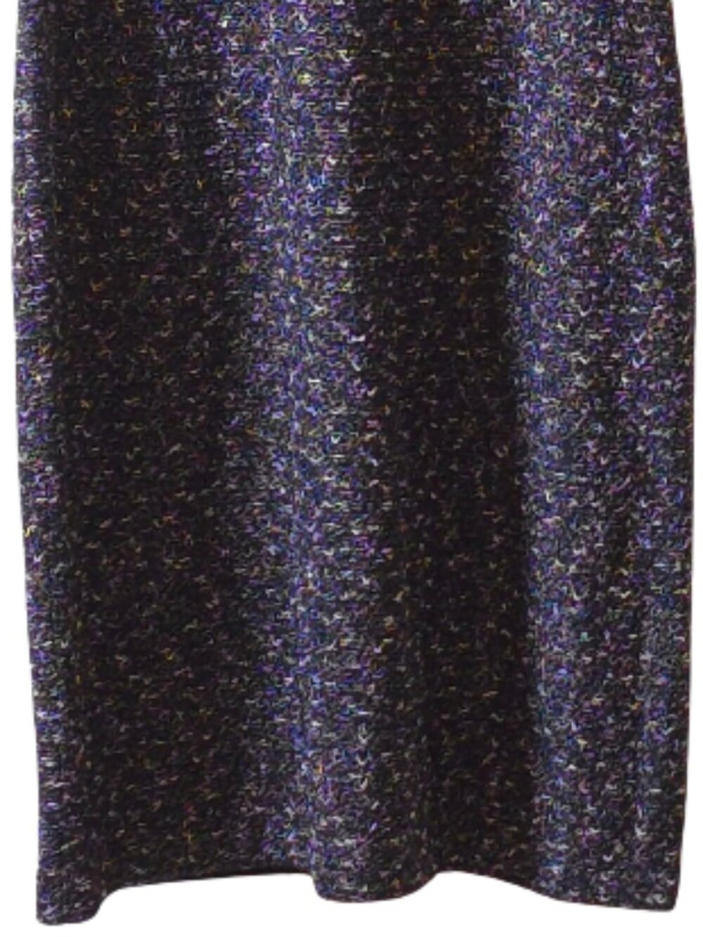 St. John Collection Knit Sheath Dress 14 Black Purple Flecked Wool Blend Sleevel - Picture 3 of 10